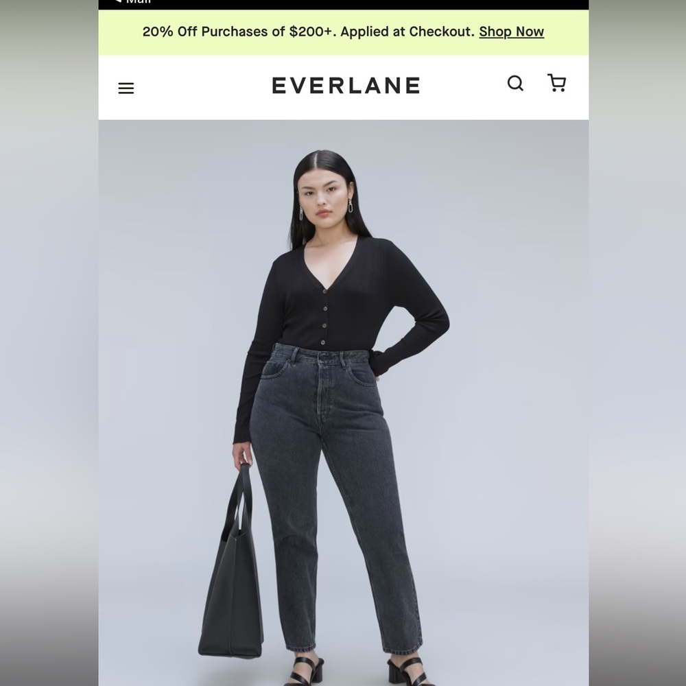 BRAND NEW curvy 90s cheeky jean from Everlane